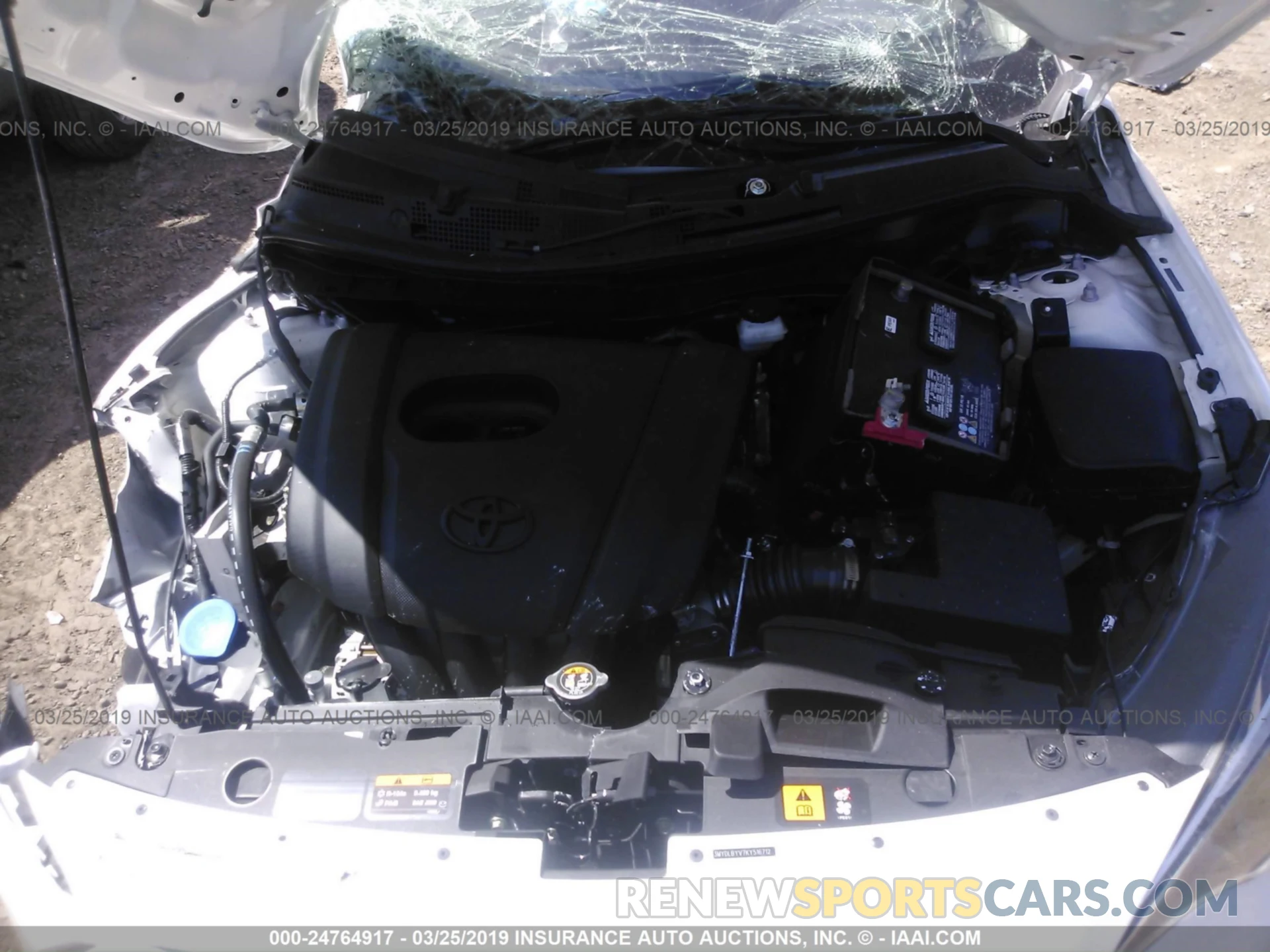 10 Photograph of a damaged car 3MYDLBYV7KY516712 TOYOTA YARIS 2019