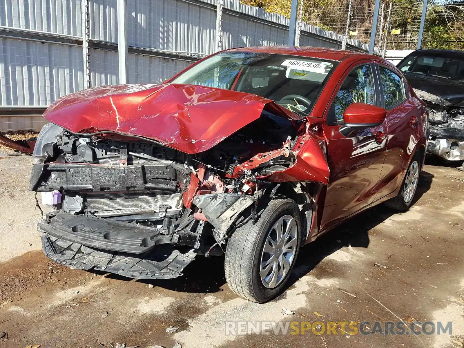 2 Photograph of a damaged car 3MYDLBYV7KY517455 TOYOTA YARIS 2019