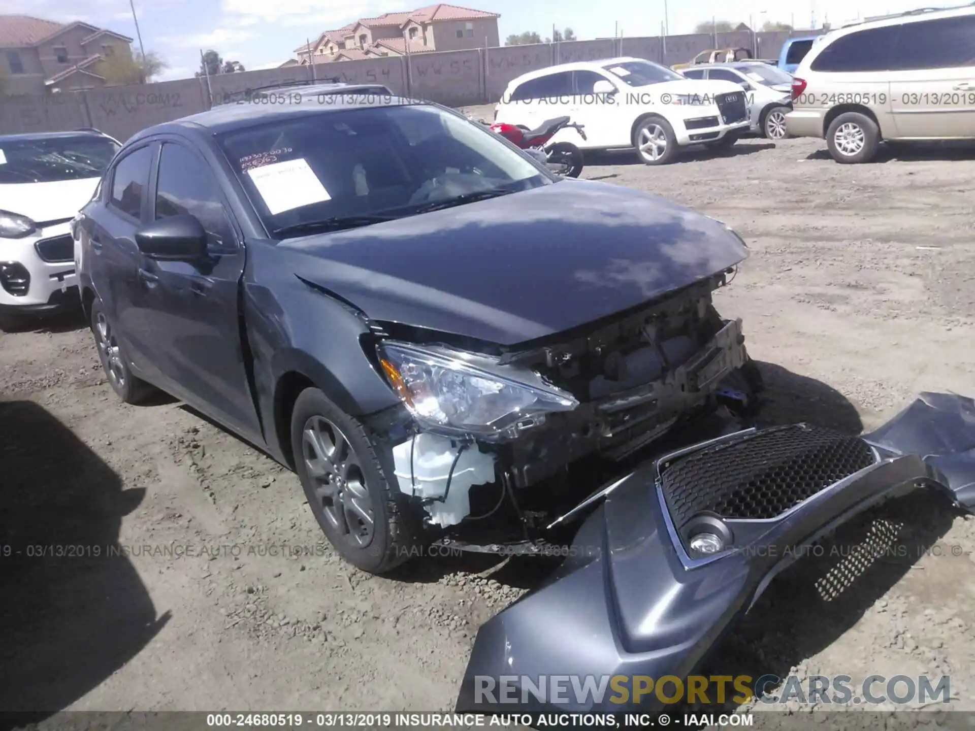 1 Photograph of a damaged car 3MYDLBYV7KY517827 TOYOTA YARIS 2019