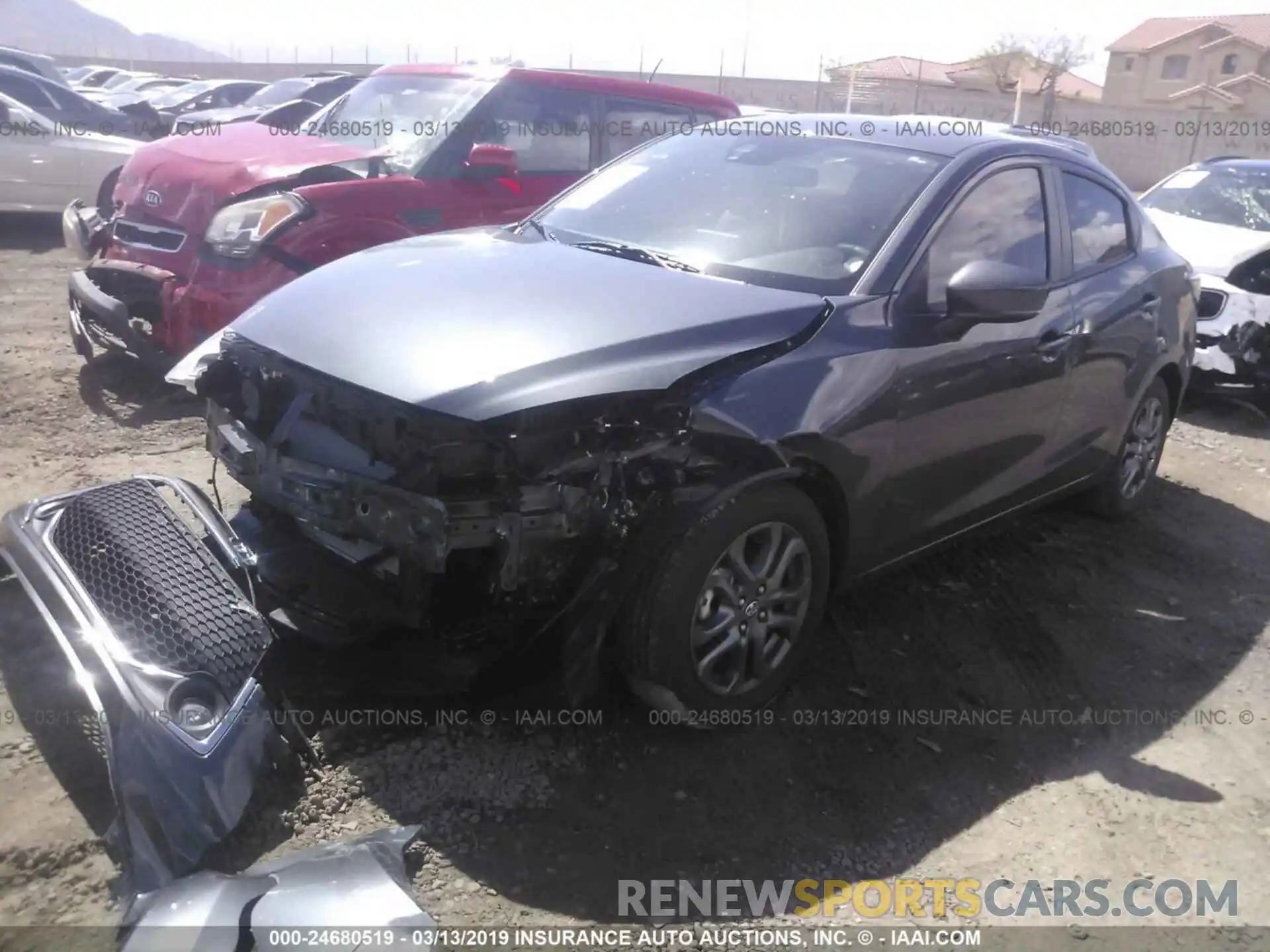 2 Photograph of a damaged car 3MYDLBYV7KY517827 TOYOTA YARIS 2019