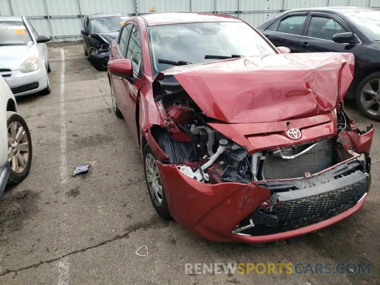 1 Photograph of a damaged car 3MYDLBYV7KY519075 TOYOTA YARIS 2019