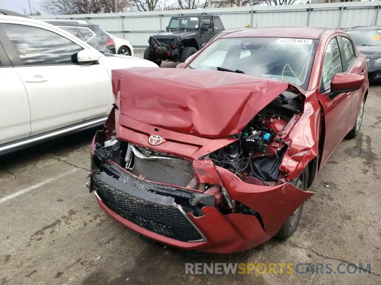 2 Photograph of a damaged car 3MYDLBYV7KY519075 TOYOTA YARIS 2019