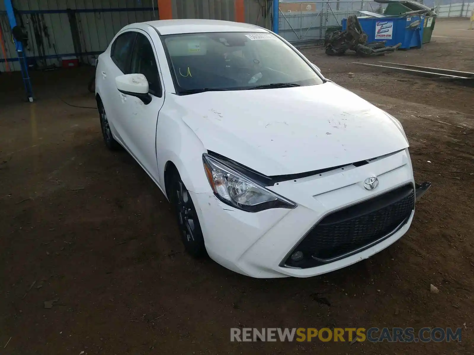 1 Photograph of a damaged car 3MYDLBYV7KY520064 TOYOTA YARIS 2019