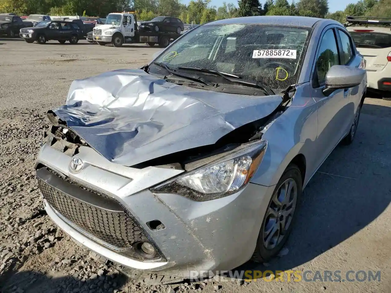 2 Фотография поврежденного автомобиля 3MYDLBYV7KY520291 TOYOTA YARIS 2019