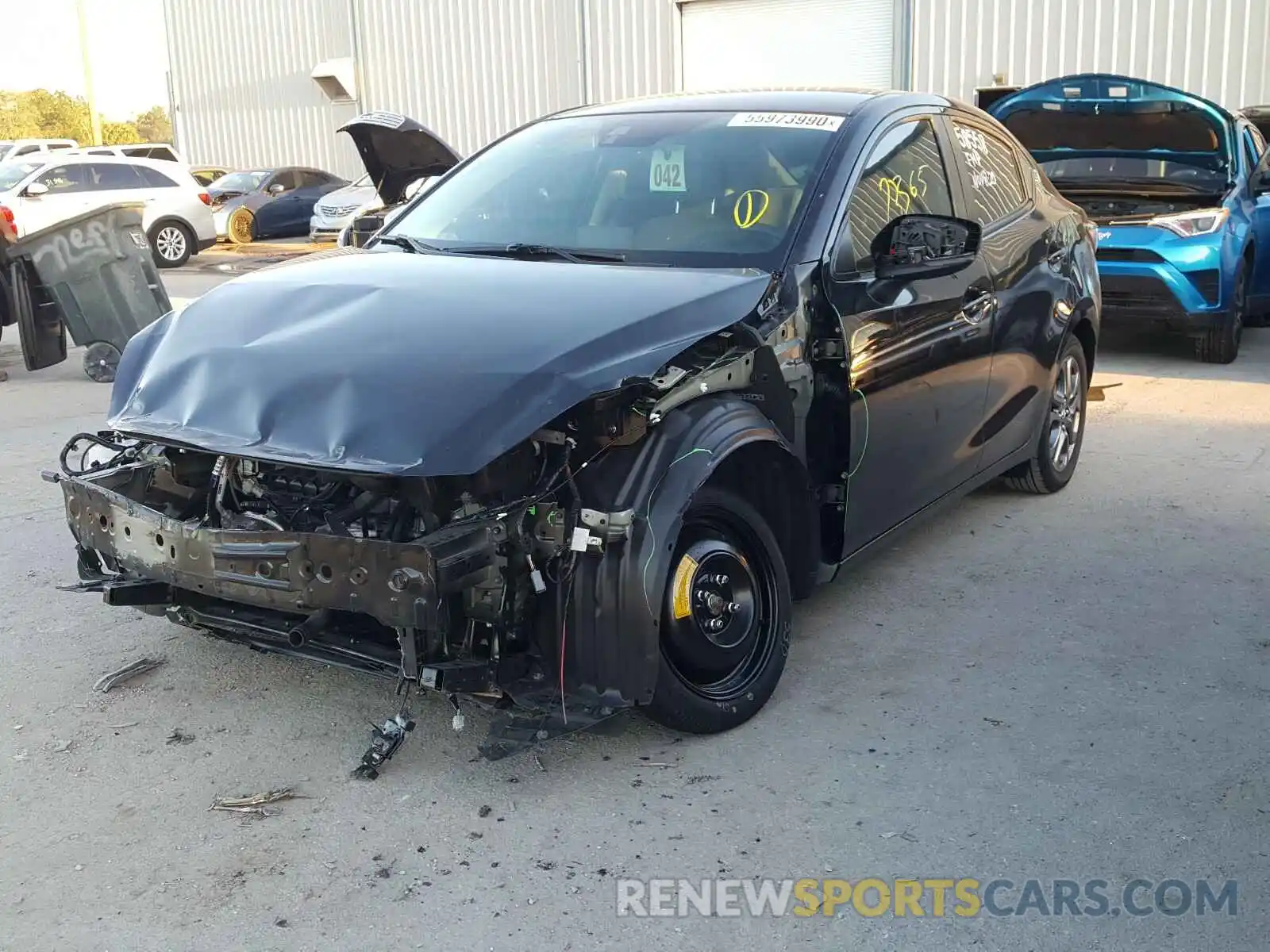 2 Photograph of a damaged car 3MYDLBYV7KY520694 TOYOTA YARIS 2019