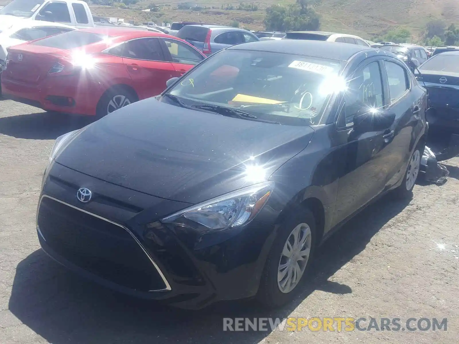 2 Photograph of a damaged car 3MYDLBYV7KY522106 TOYOTA YARIS 2019