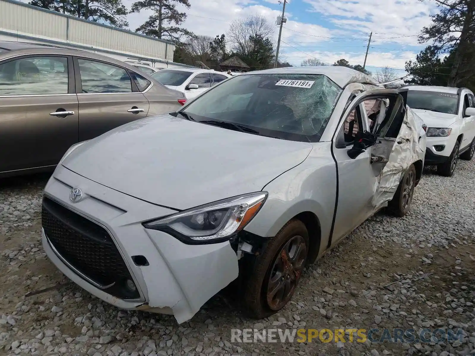 2 Photograph of a damaged car 3MYDLBYV7KY522431 TOYOTA YARIS 2019