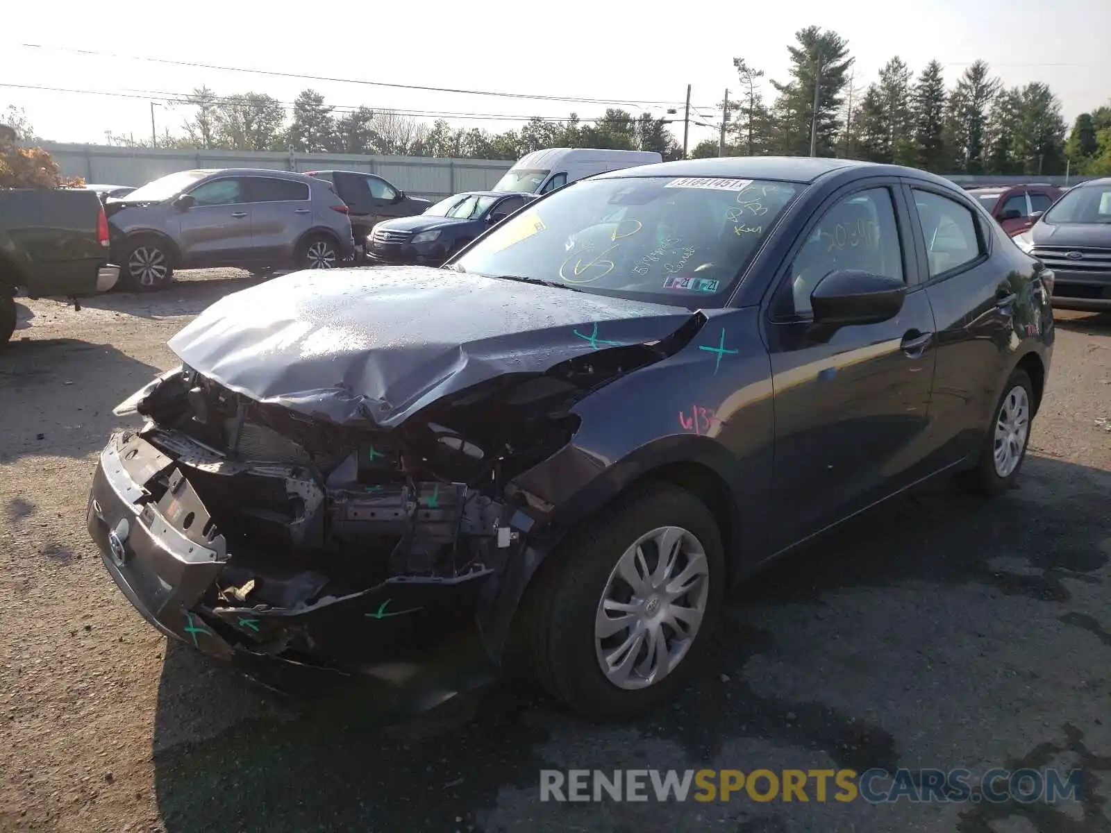 2 Photograph of a damaged car 3MYDLBYV7KY524891 TOYOTA YARIS 2019