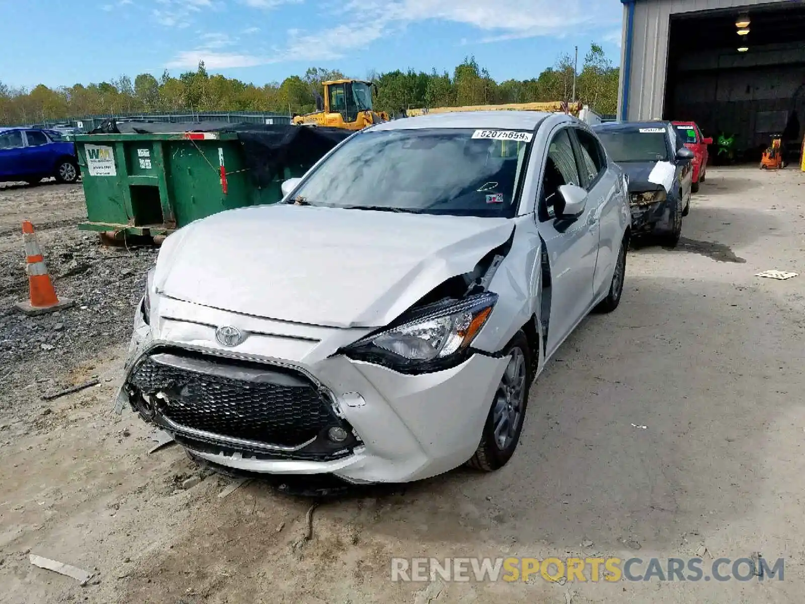 2 Photograph of a damaged car 3MYDLBYV7KY525006 TOYOTA YARIS 2019