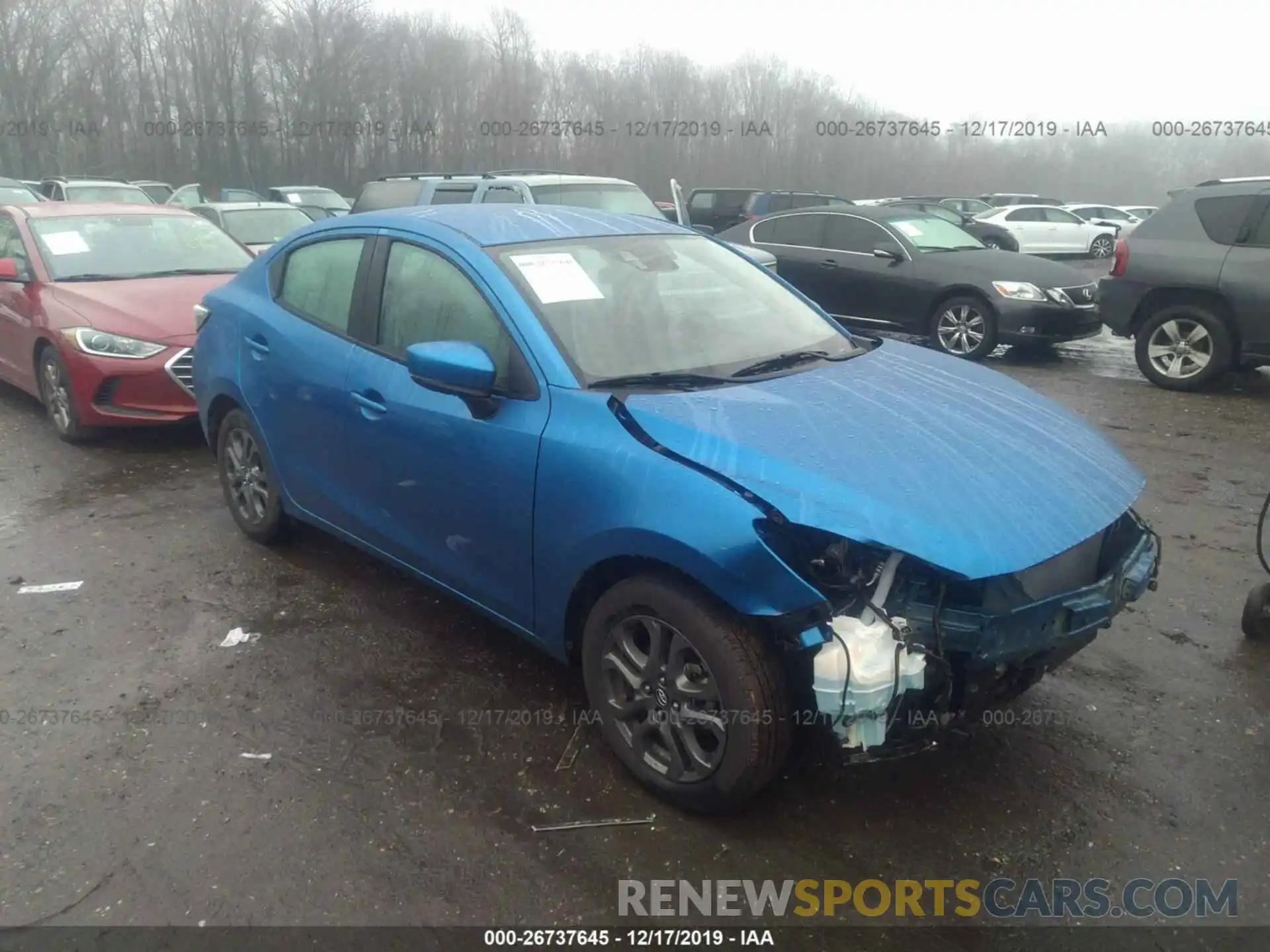 1 Photograph of a damaged car 3MYDLBYV7KY525040 TOYOTA YARIS 2019