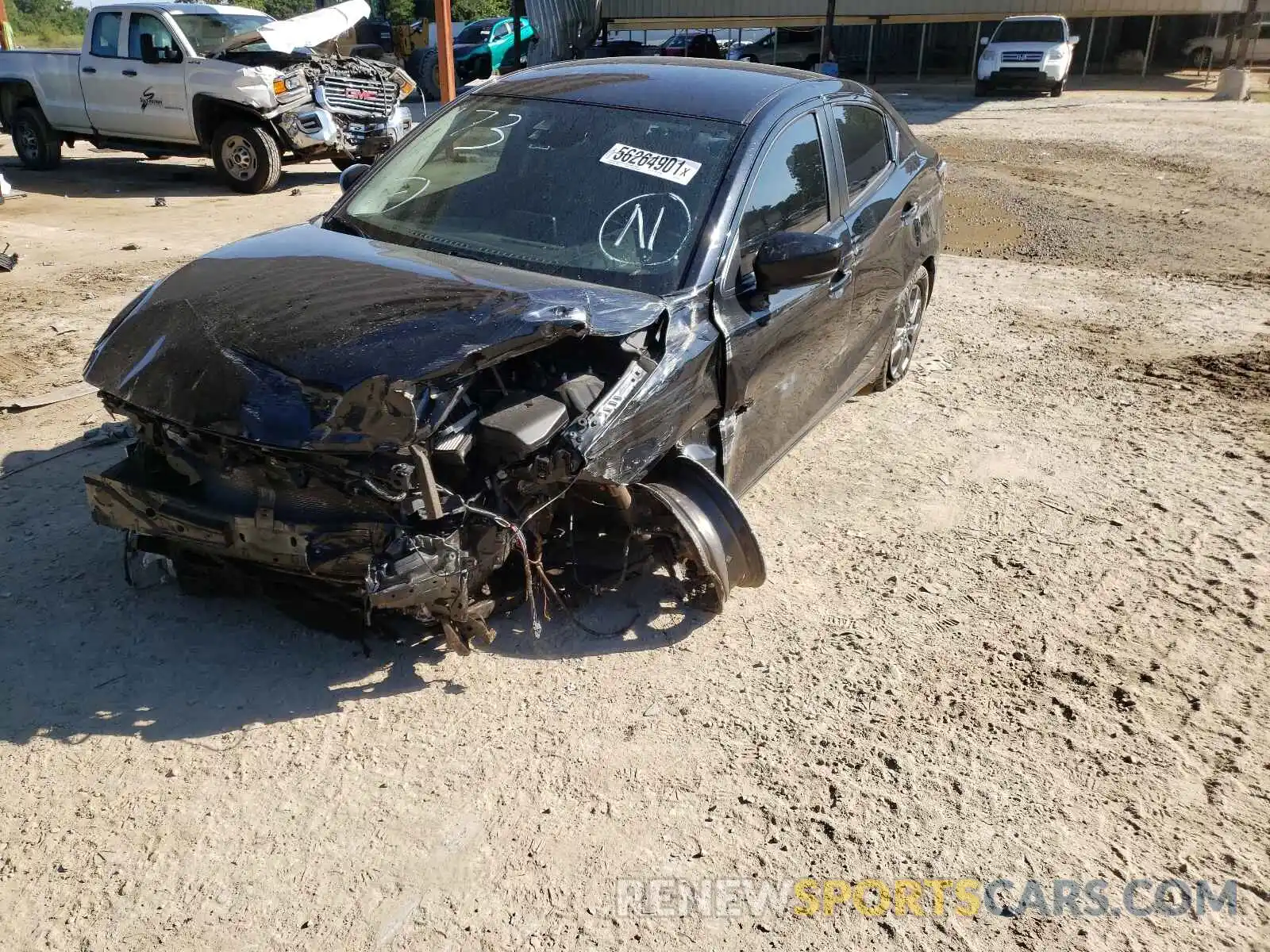 2 Photograph of a damaged car 3MYDLBYV7KY526866 TOYOTA YARIS 2019