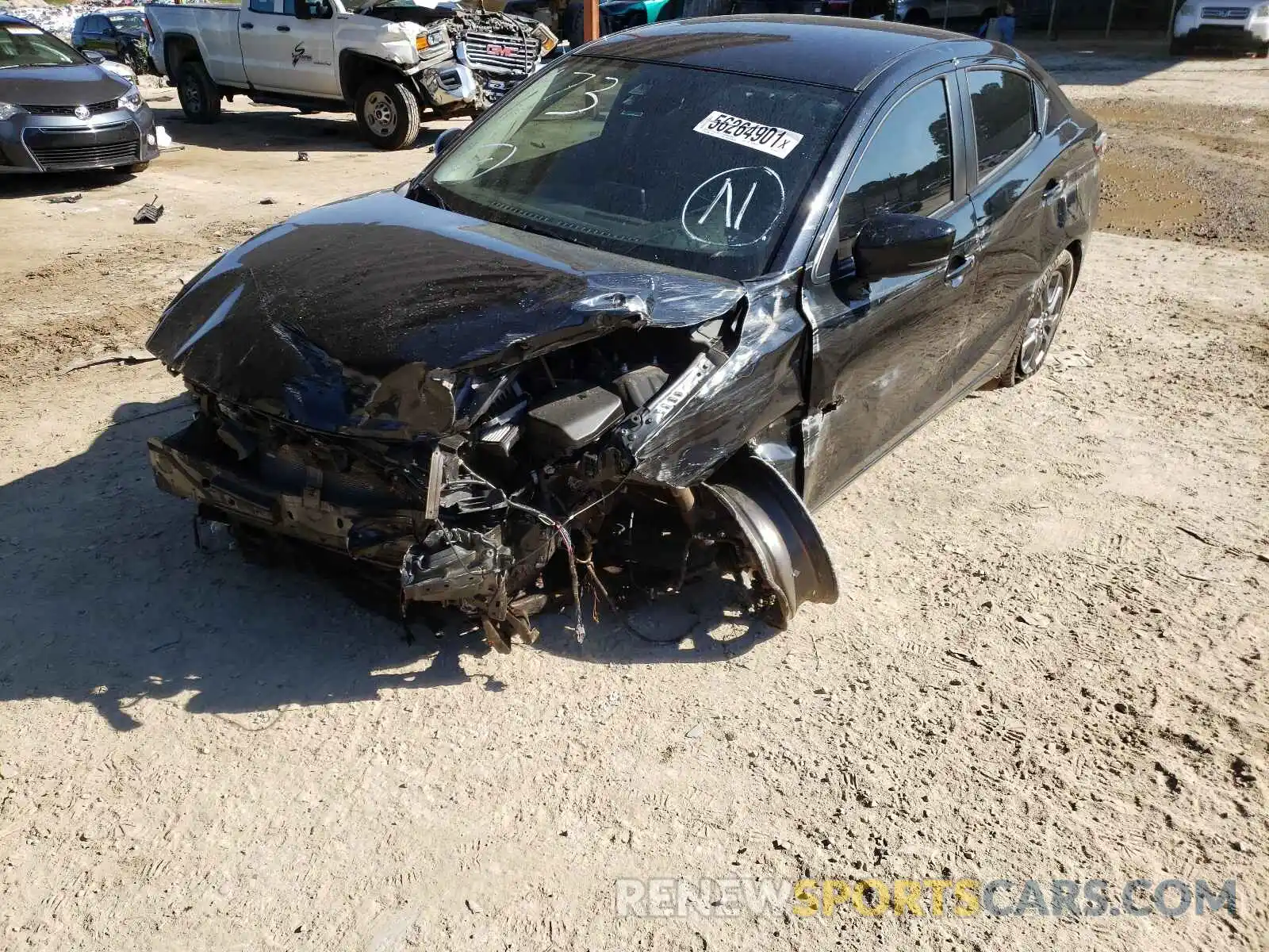 9 Photograph of a damaged car 3MYDLBYV7KY526866 TOYOTA YARIS 2019