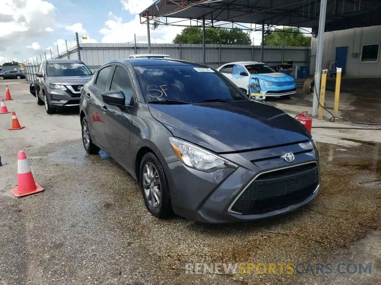 1 Photograph of a damaged car 3MYDLBYV7KY528293 TOYOTA YARIS 2019