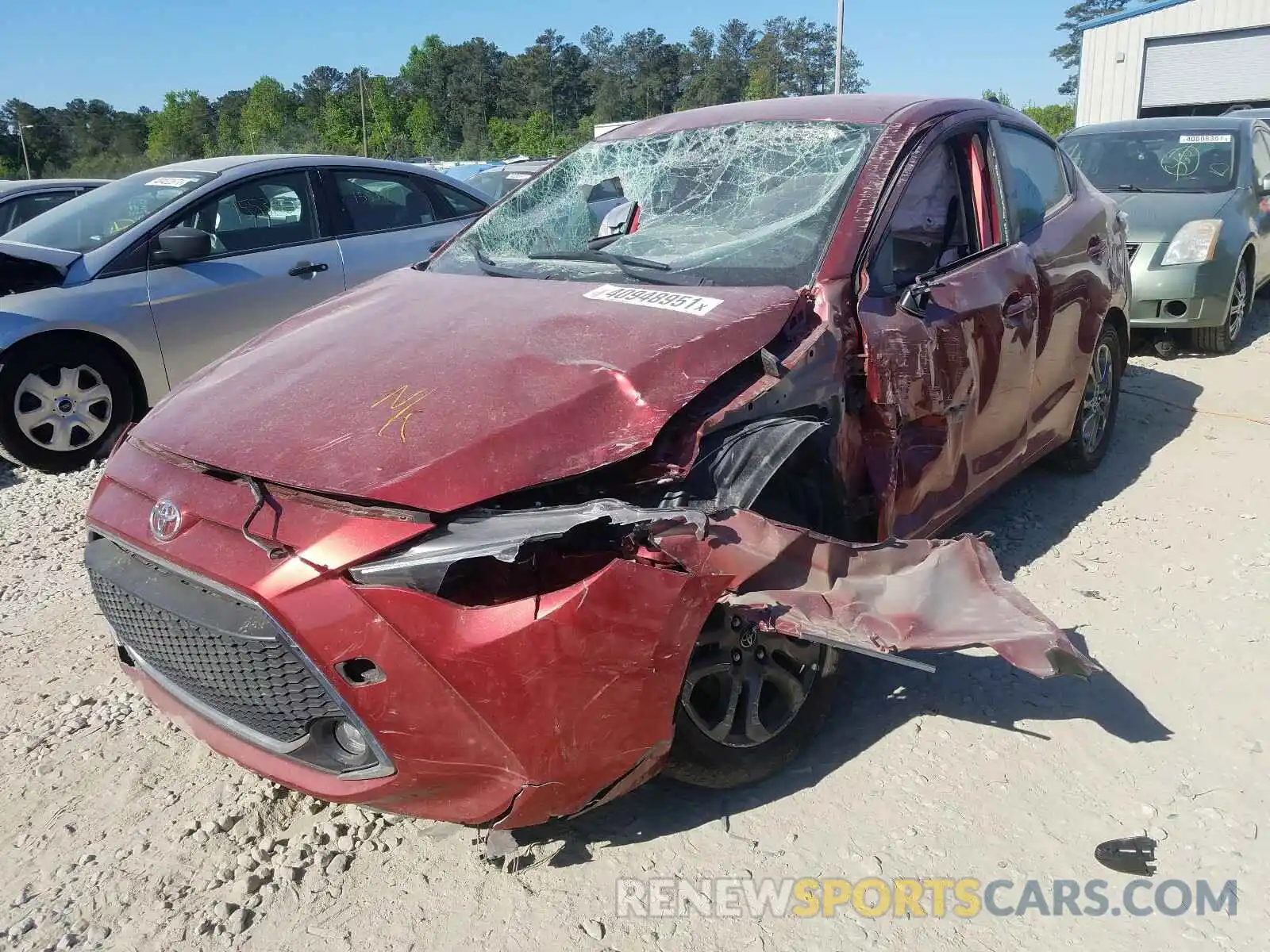 2 Photograph of a damaged car 3MYDLBYV7KY528598 TOYOTA YARIS 2019