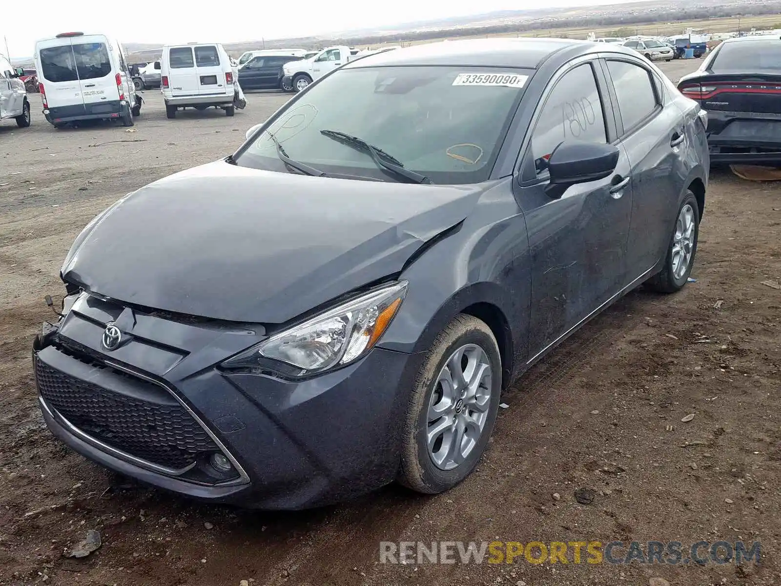 2 Photograph of a damaged car 3MYDLBYV8KY500566 TOYOTA YARIS 2019