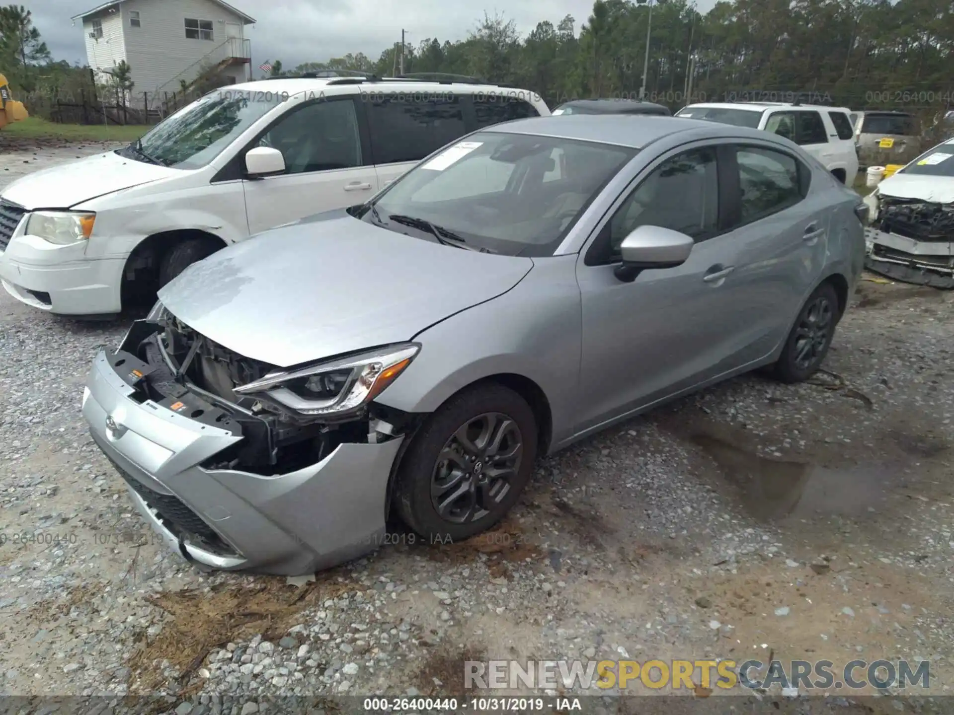 2 Photograph of a damaged car 3MYDLBYV8KY501104 TOYOTA YARIS 2019