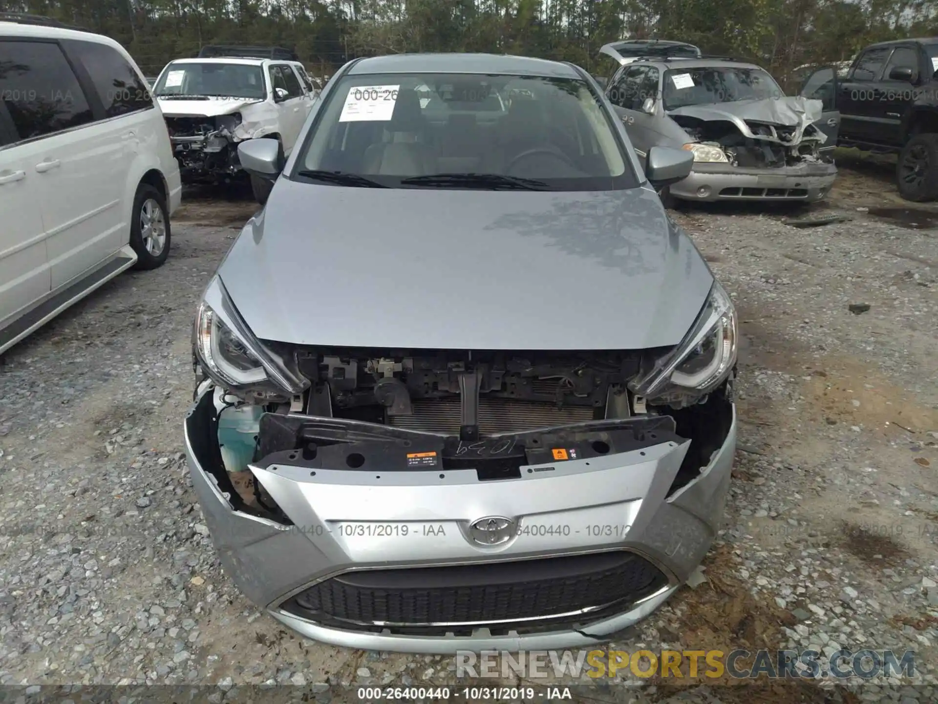 6 Photograph of a damaged car 3MYDLBYV8KY501104 TOYOTA YARIS 2019