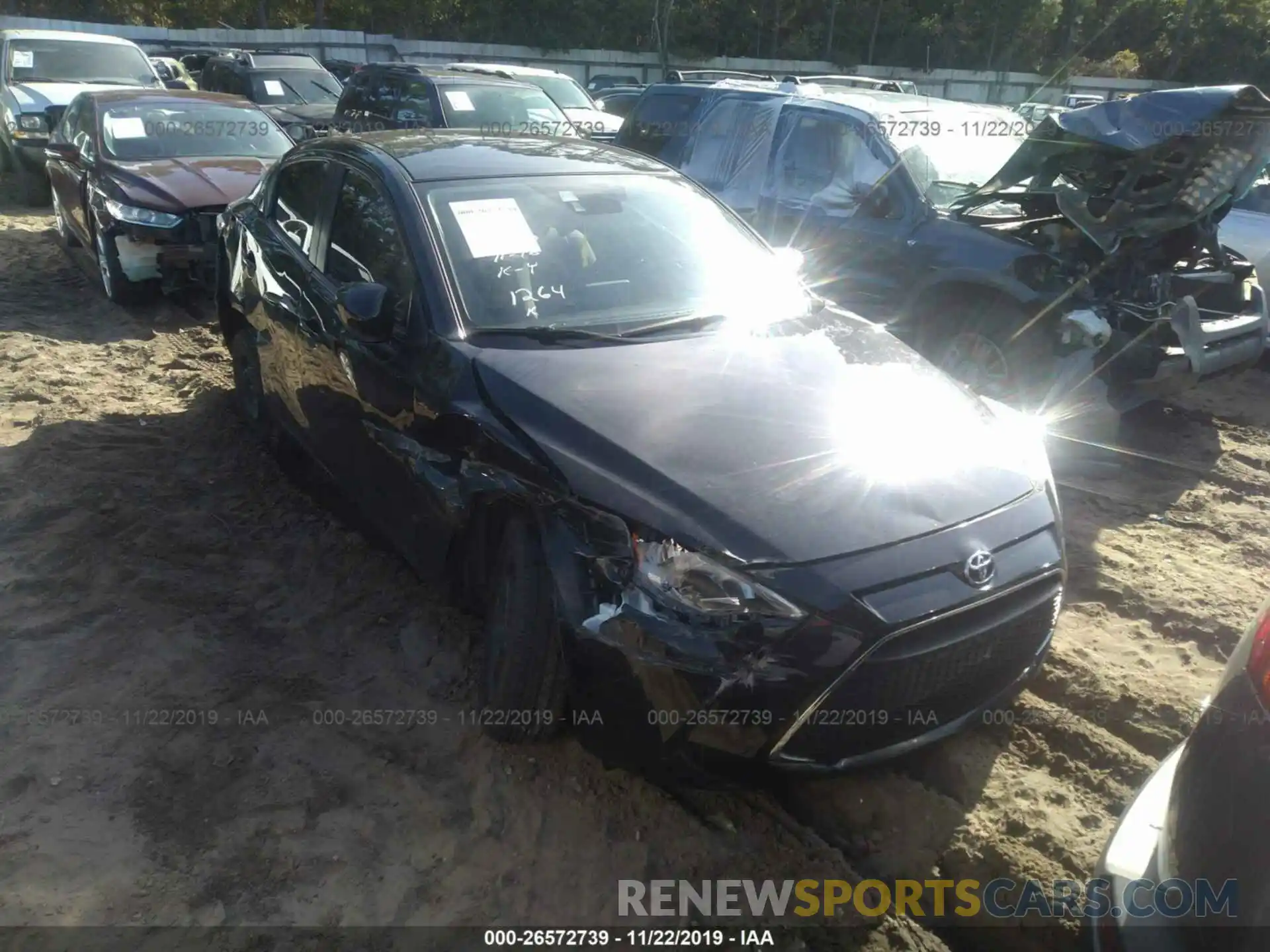 1 Photograph of a damaged car 3MYDLBYV8KY501264 TOYOTA YARIS 2019