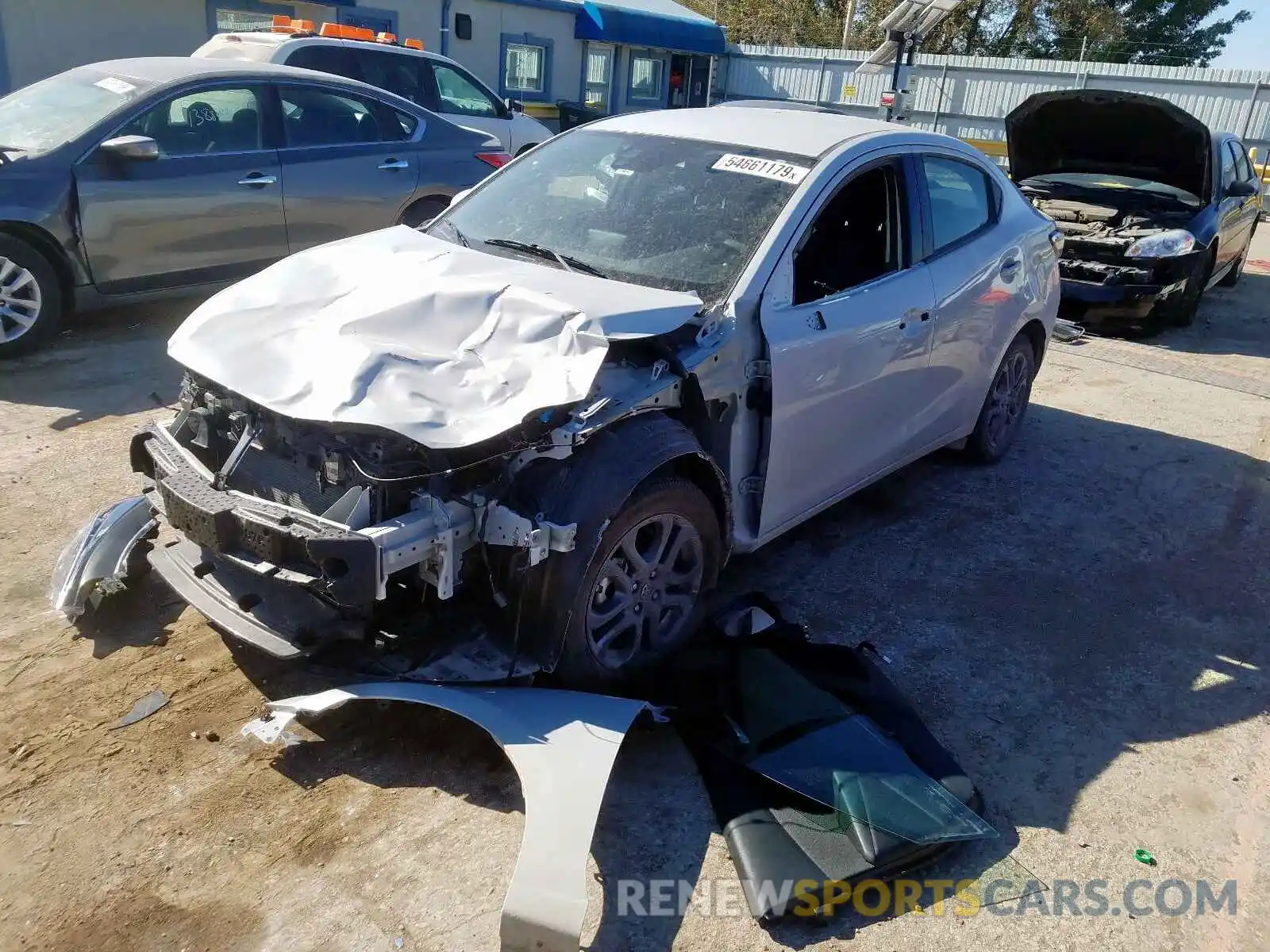 2 Photograph of a damaged car 3MYDLBYV8KY501880 TOYOTA YARIS 2019