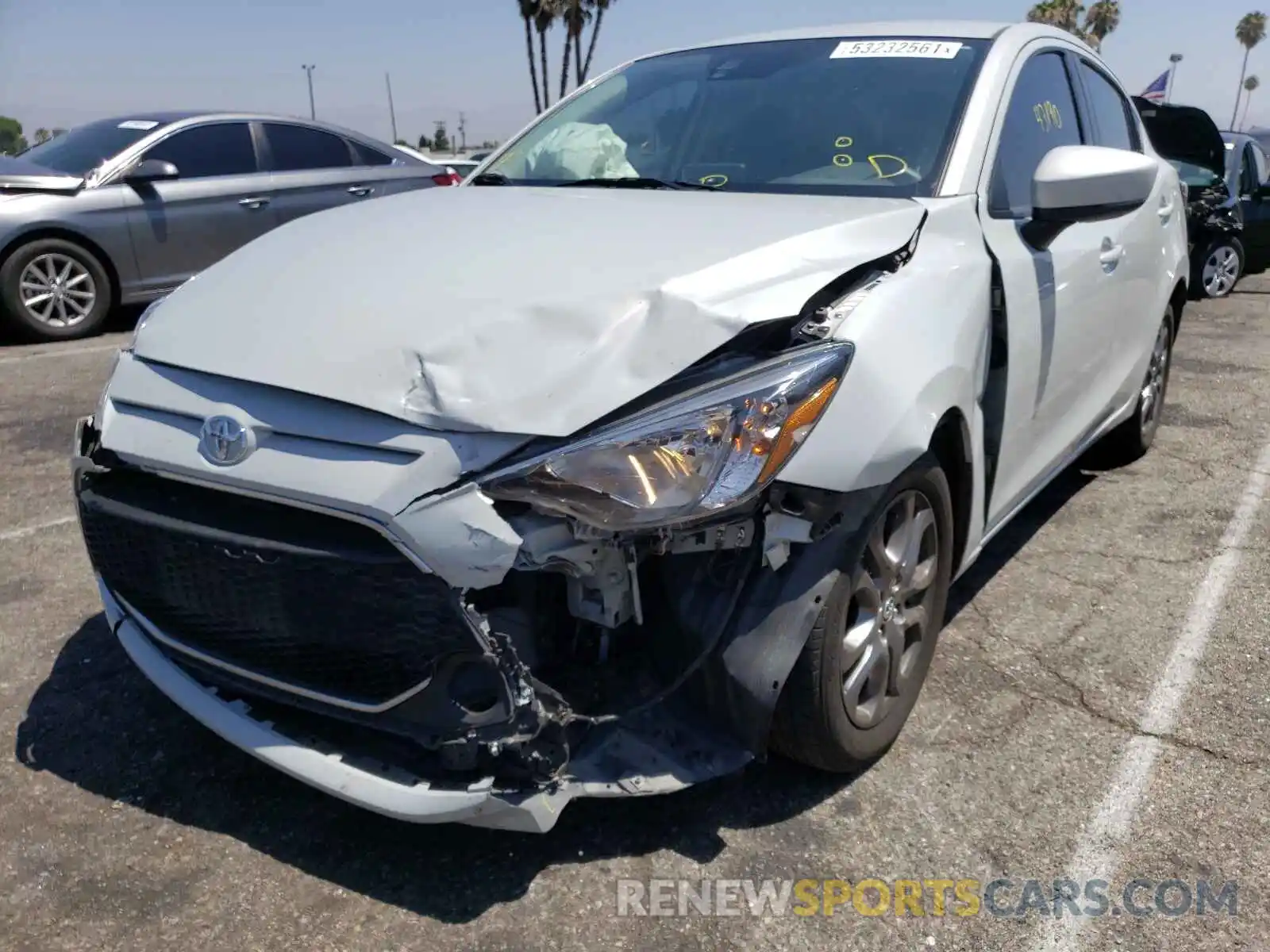 2 Photograph of a damaged car 3MYDLBYV8KY502091 TOYOTA YARIS 2019