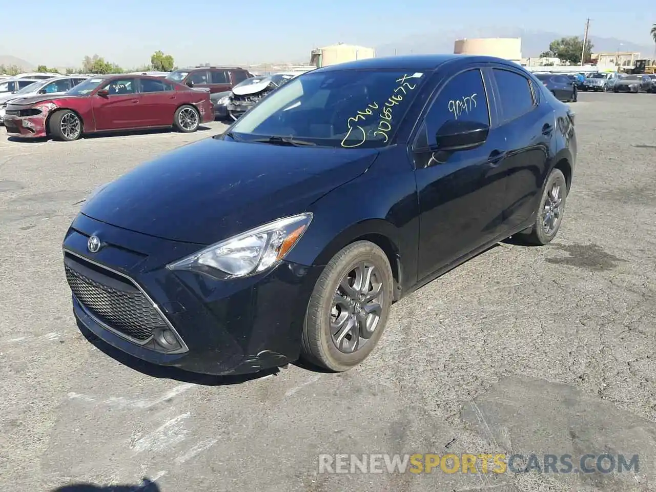 2 Photograph of a damaged car 3MYDLBYV8KY503015 TOYOTA YARIS 2019