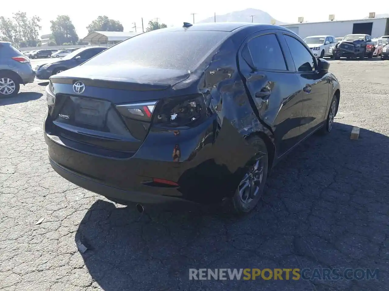 4 Photograph of a damaged car 3MYDLBYV8KY503015 TOYOTA YARIS 2019