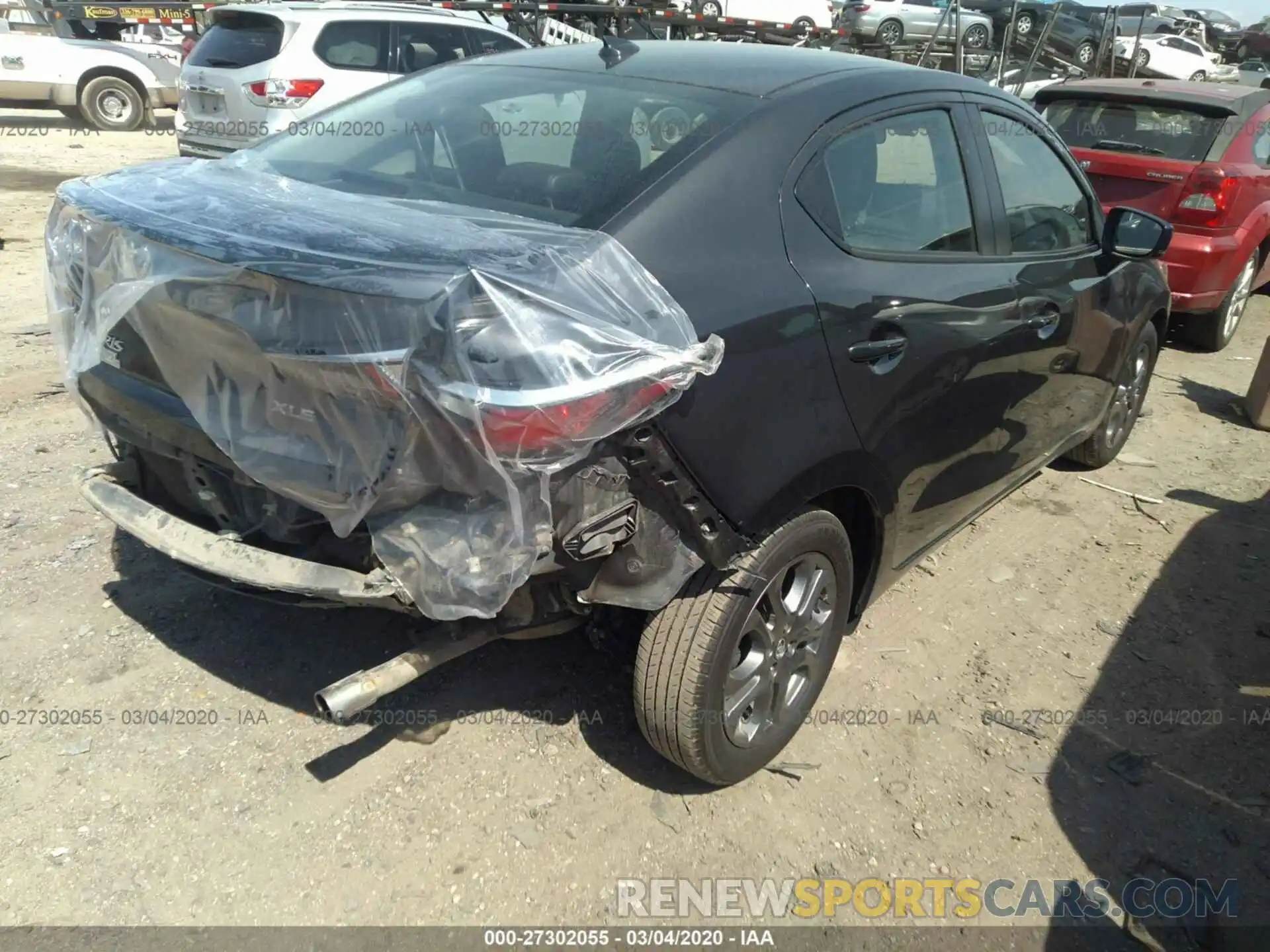 4 Photograph of a damaged car 3MYDLBYV8KY503144 TOYOTA YARIS 2019