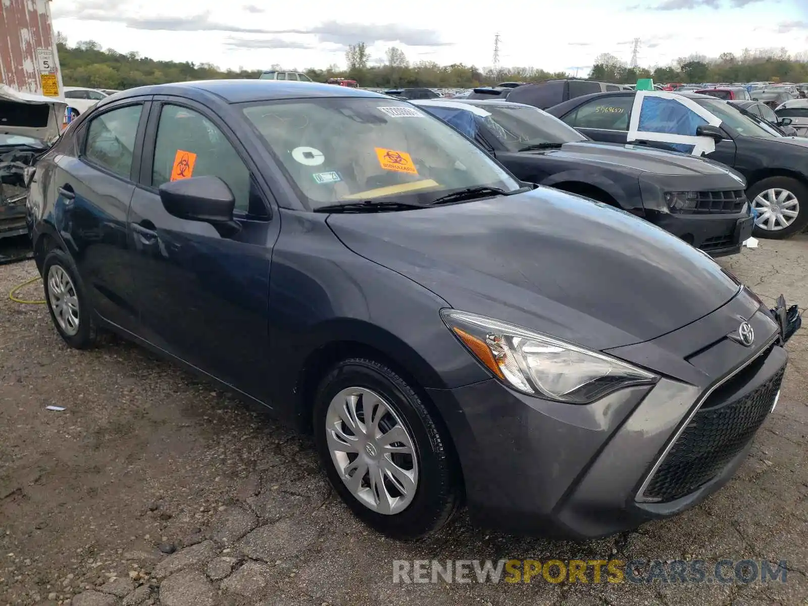 1 Photograph of a damaged car 3MYDLBYV8KY503970 TOYOTA YARIS 2019