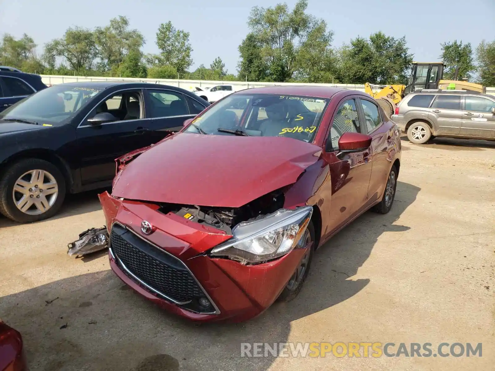 2 Photograph of a damaged car 3MYDLBYV8KY504827 TOYOTA YARIS 2019