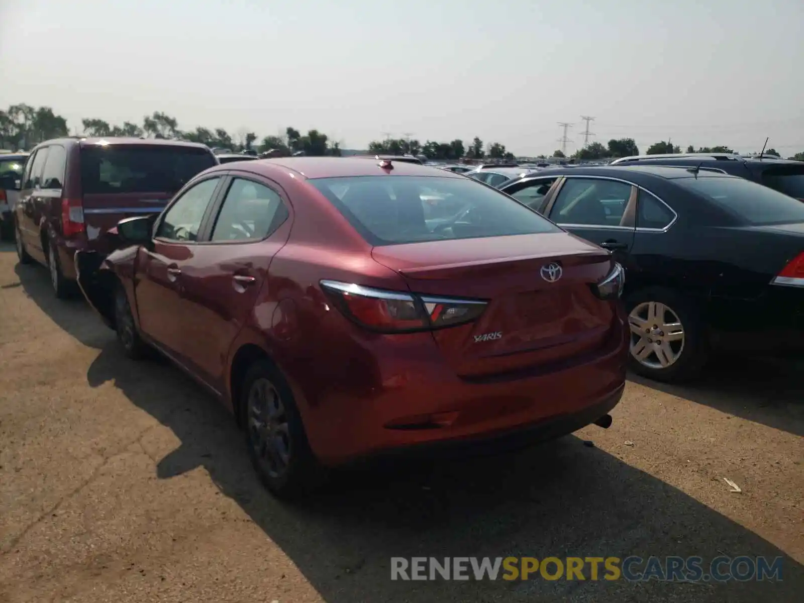 3 Photograph of a damaged car 3MYDLBYV8KY504827 TOYOTA YARIS 2019