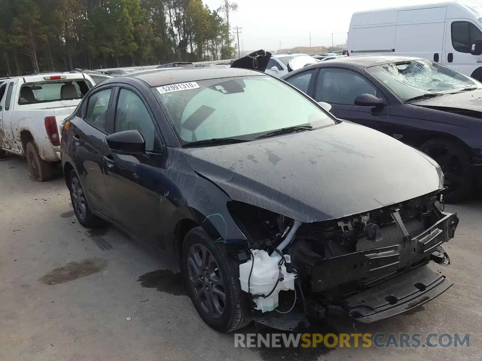 1 Photograph of a damaged car 3MYDLBYV8KY506187 TOYOTA YARIS 2019