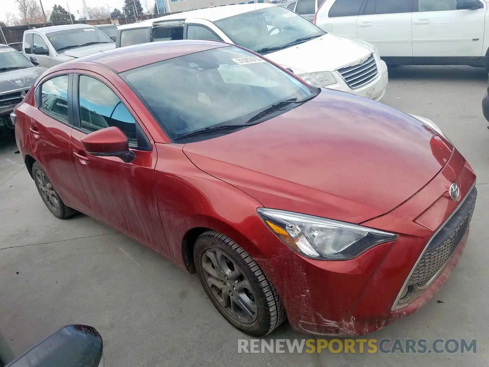 1 Photograph of a damaged car 3MYDLBYV8KY506318 TOYOTA YARIS 2019