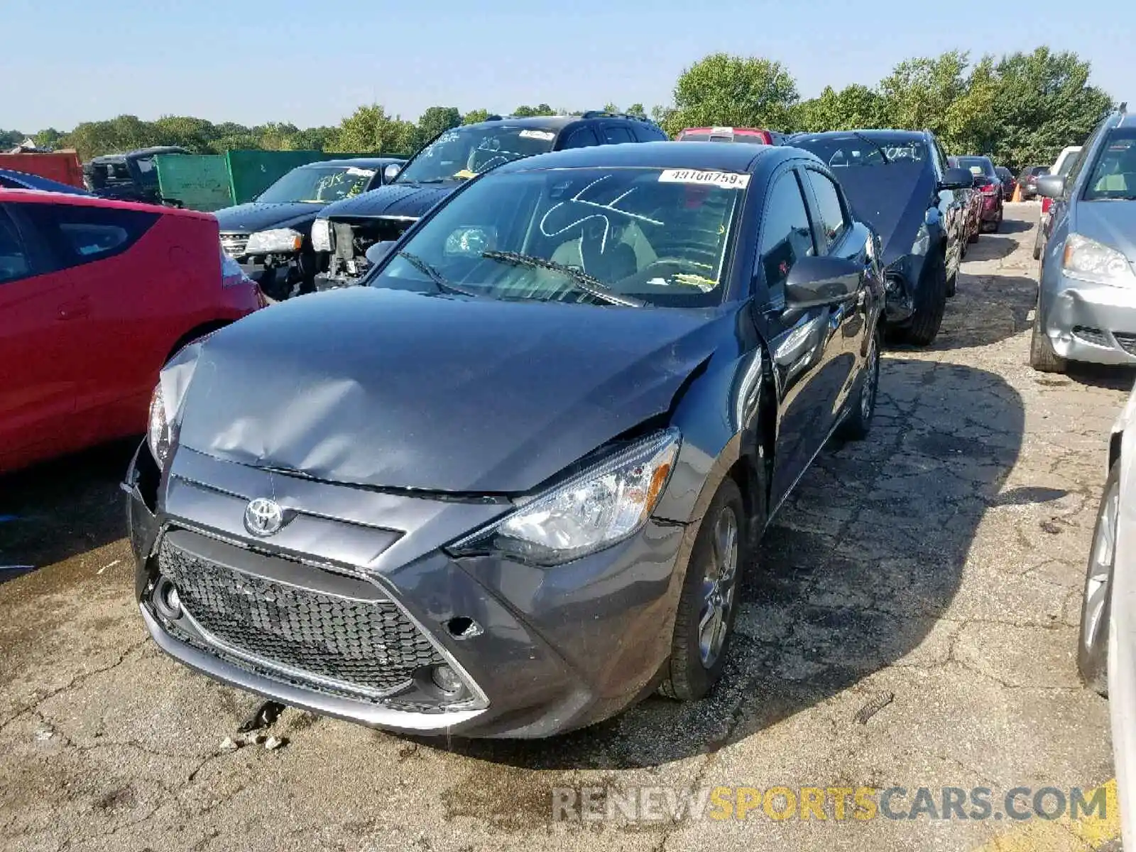 2 Photograph of a damaged car 3MYDLBYV8KY508893 TOYOTA YARIS 2019