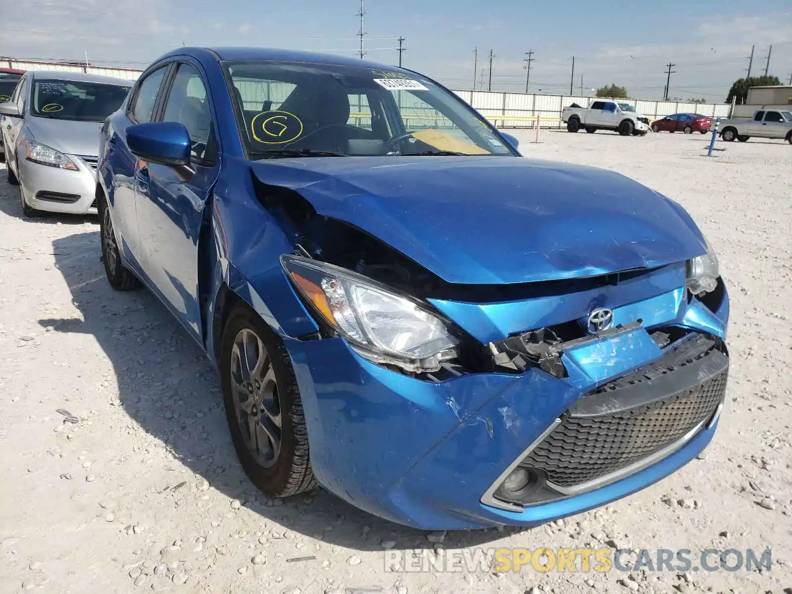 1 Photograph of a damaged car 3MYDLBYV8KY510529 TOYOTA YARIS 2019