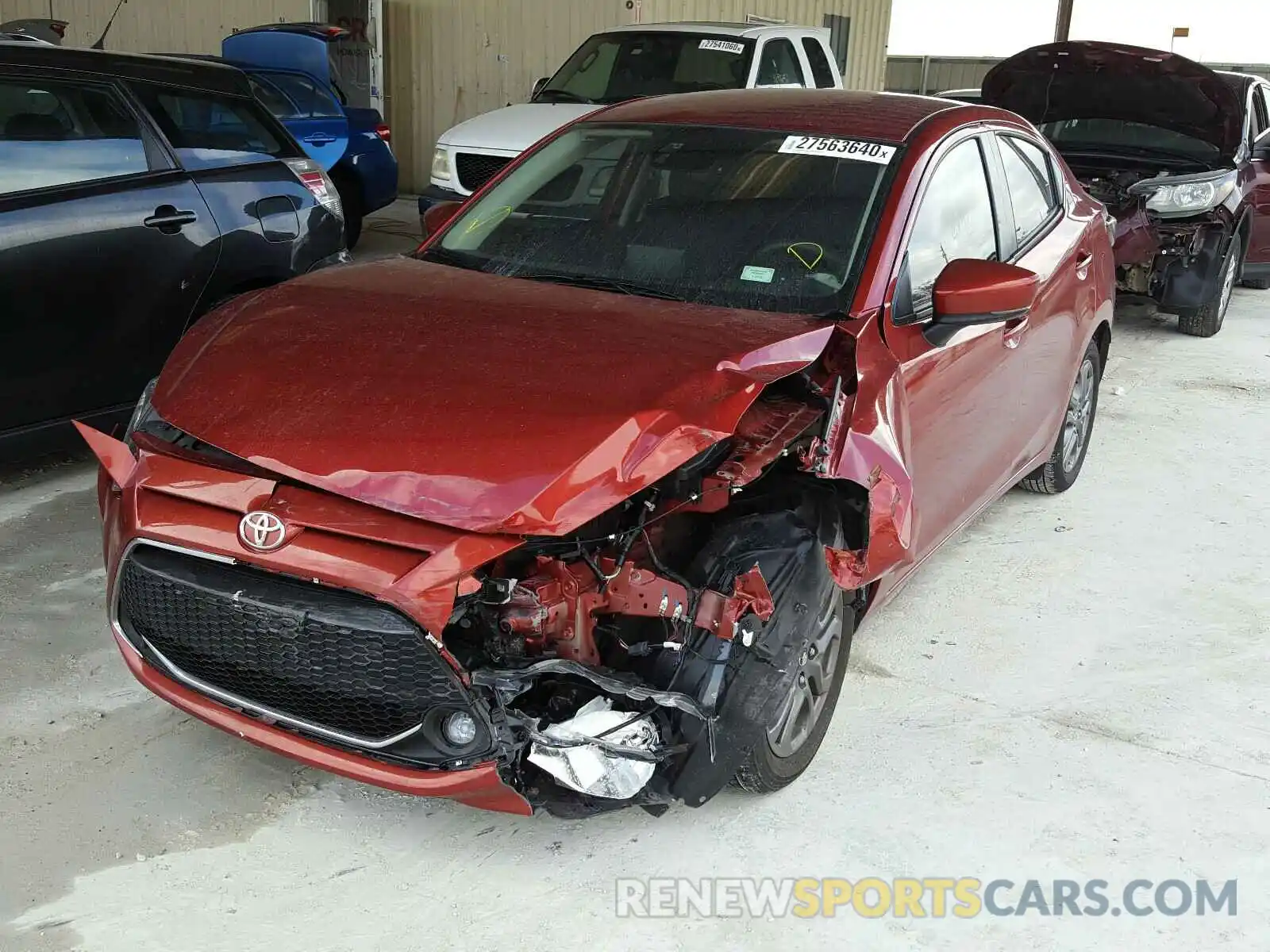 2 Photograph of a damaged car 3MYDLBYV8KY510966 TOYOTA YARIS 2019