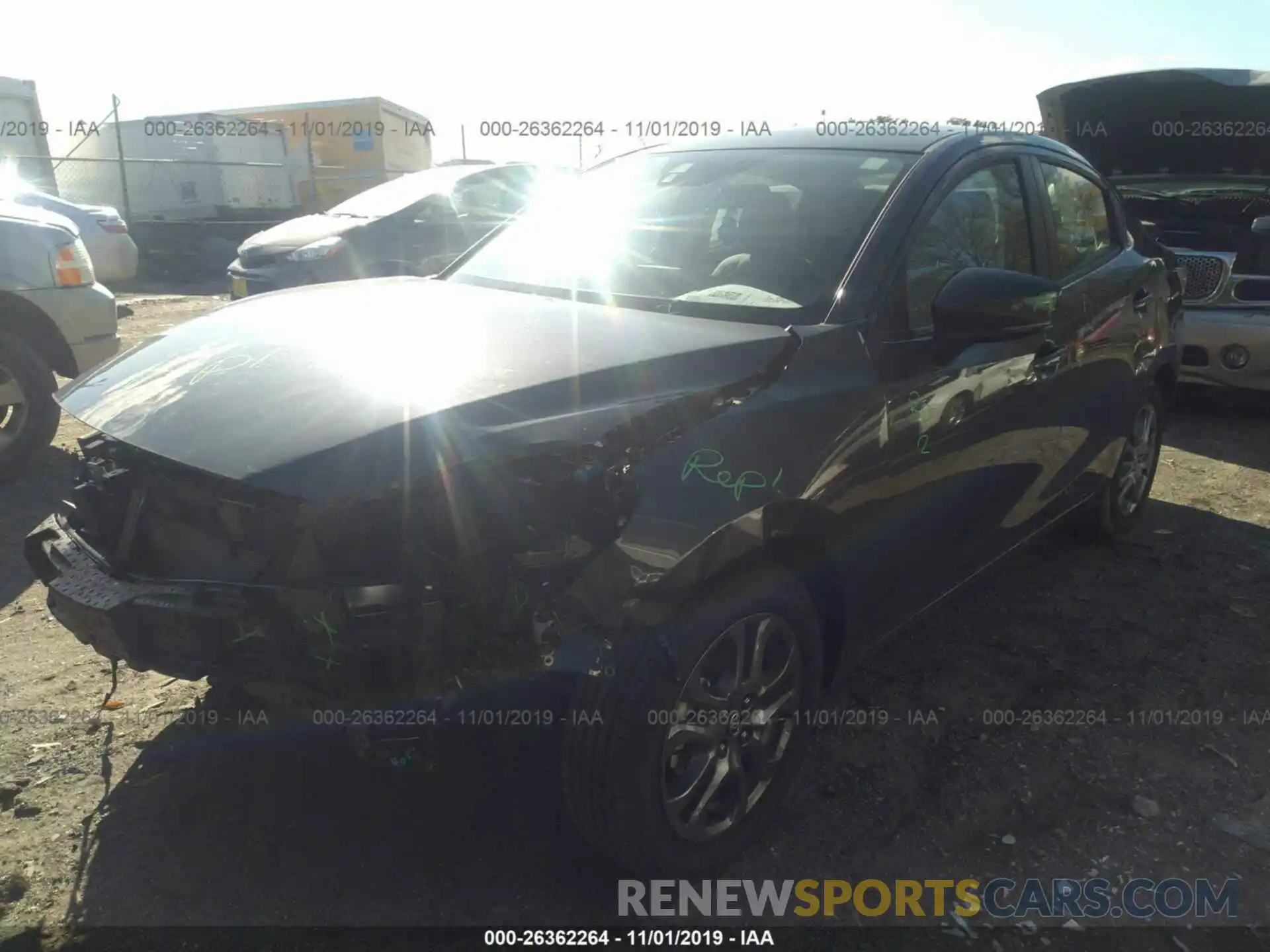 2 Photograph of a damaged car 3MYDLBYV8KY511776 TOYOTA YARIS 2019