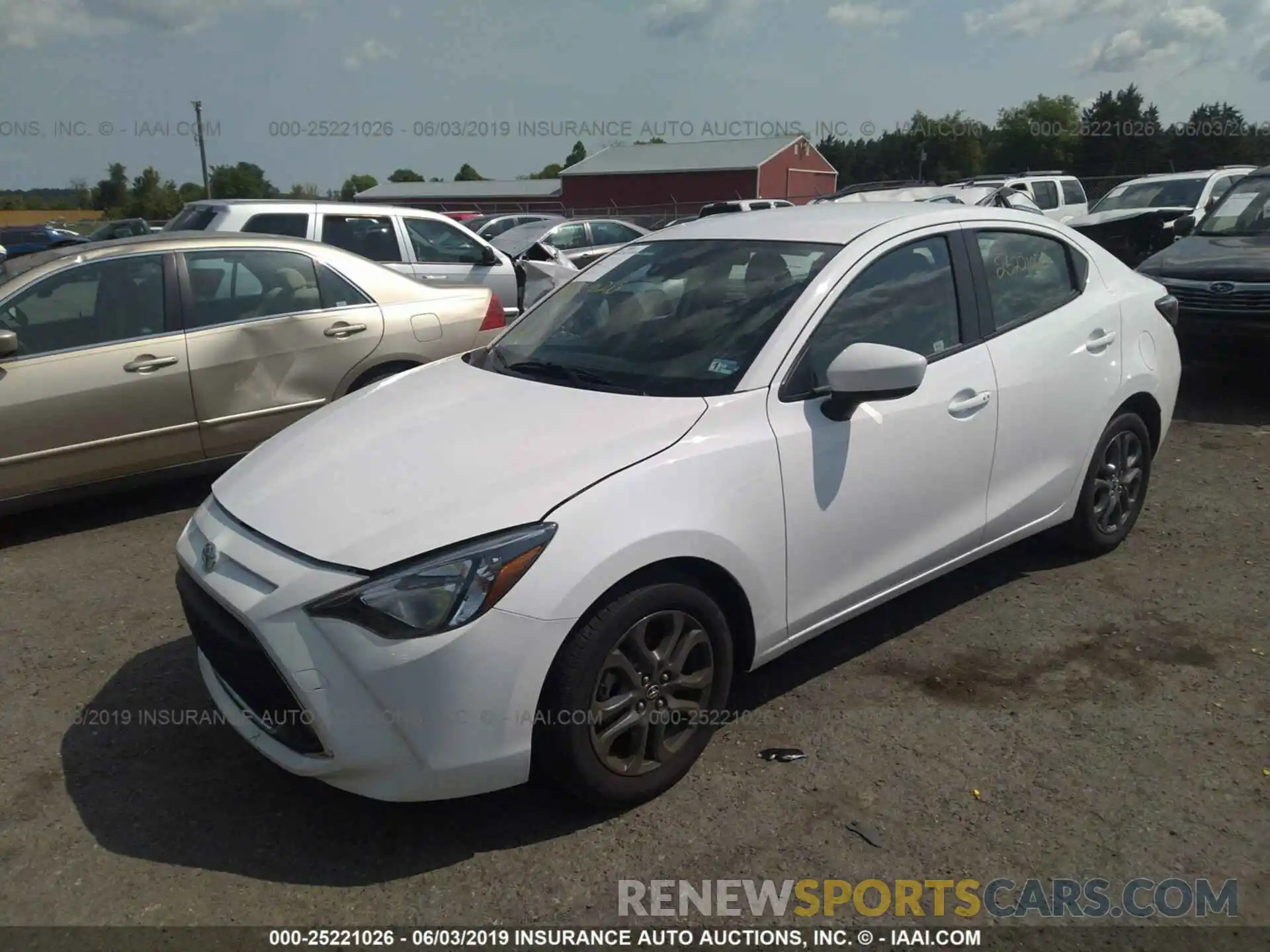 2 Photograph of a damaged car 3MYDLBYV8KY514001 TOYOTA YARIS 2019