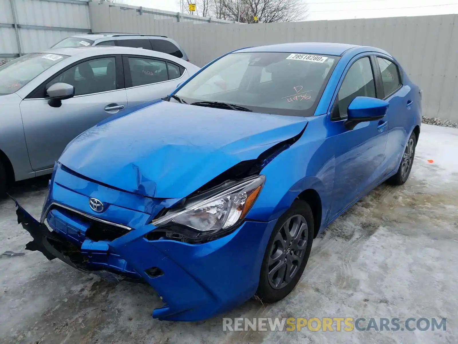 2 Photograph of a damaged car 3MYDLBYV8KY514936 TOYOTA YARIS 2019