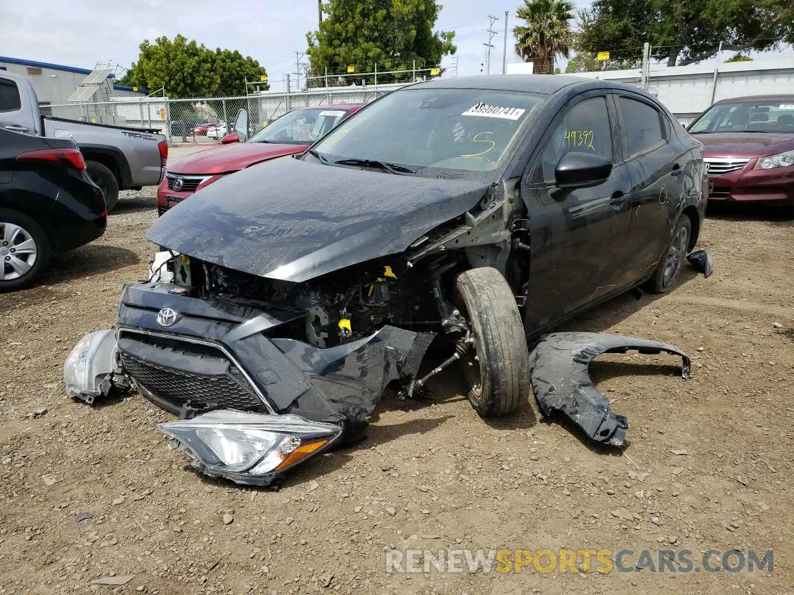 2 Photograph of a damaged car 3MYDLBYV8KY515049 TOYOTA YARIS 2019