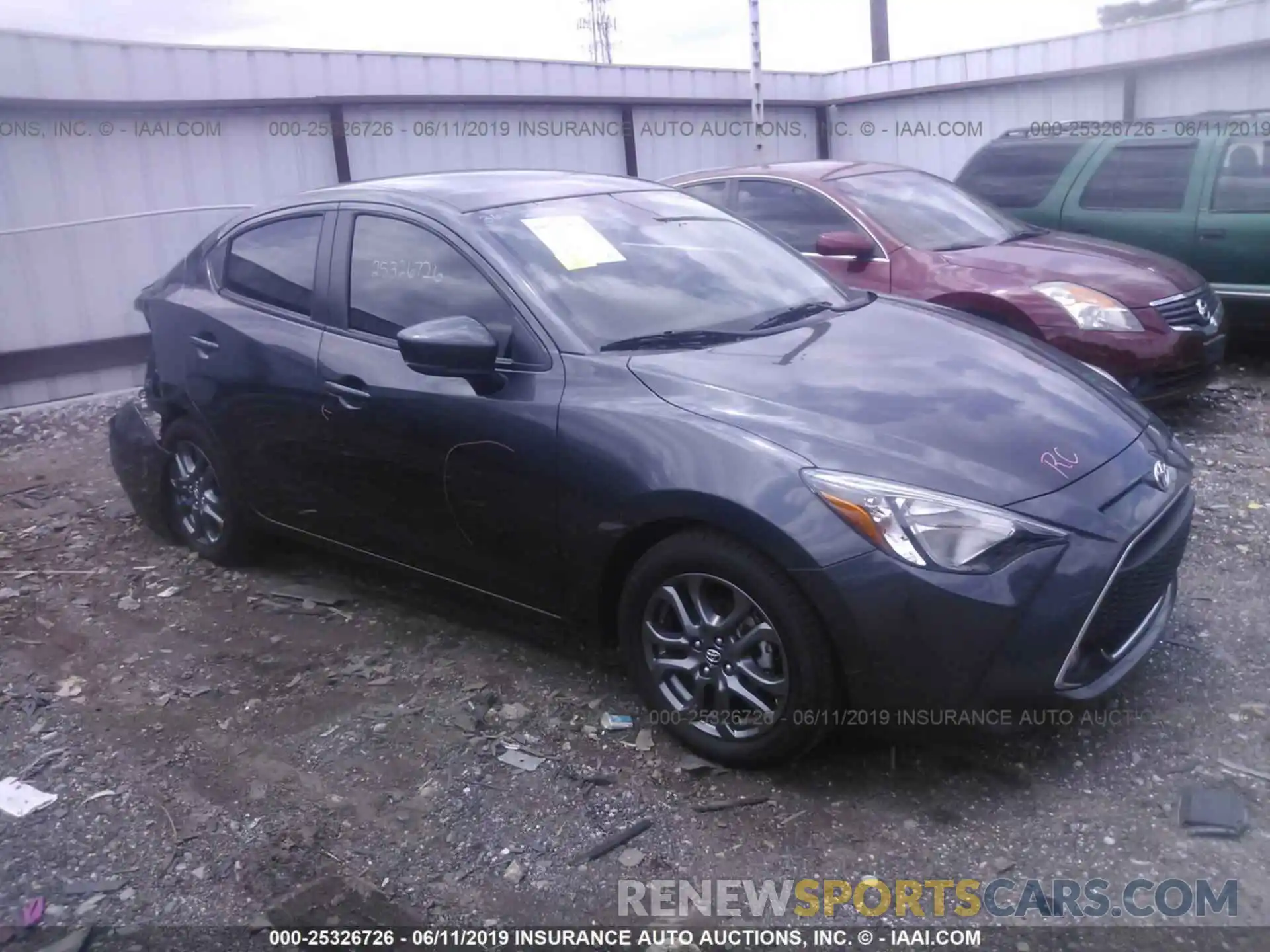 1 Photograph of a damaged car 3MYDLBYV8KY515519 TOYOTA YARIS 2019