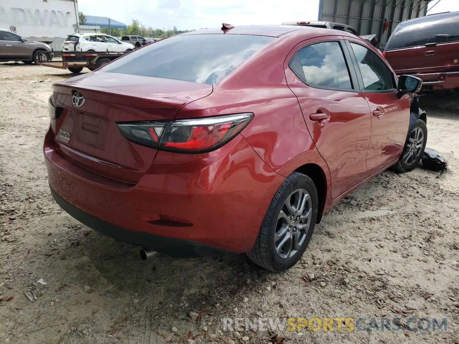 4 Photograph of a damaged car 3MYDLBYV8KY516315 TOYOTA YARIS 2019