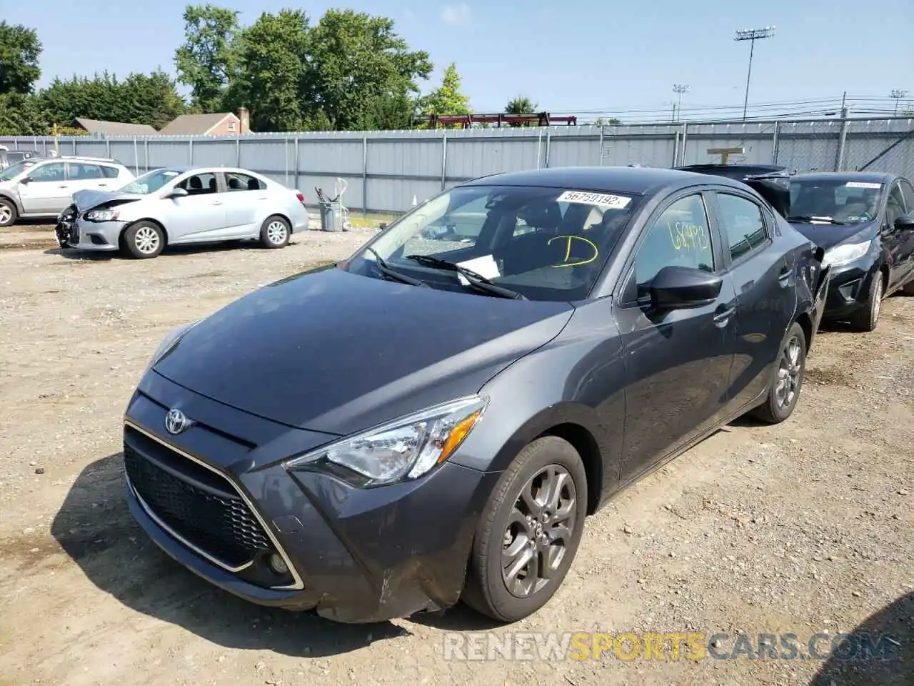 2 Photograph of a damaged car 3MYDLBYV8KY516833 TOYOTA YARIS 2019