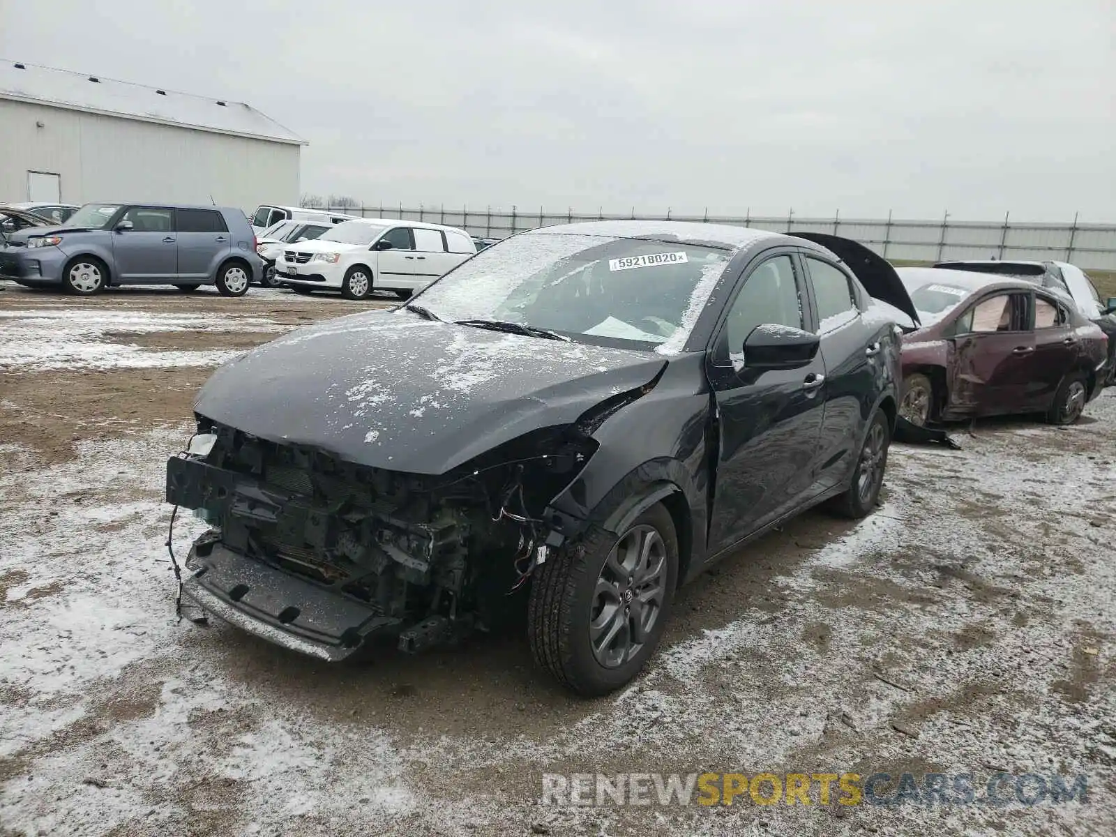 2 Photograph of a damaged car 3MYDLBYV8KY516959 TOYOTA YARIS 2019