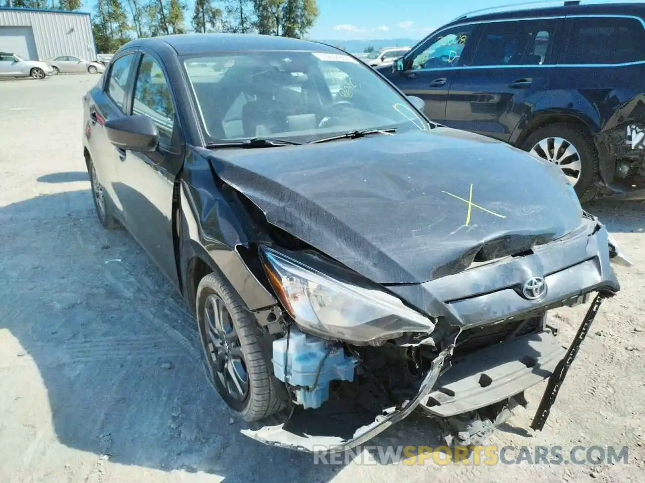 1 Photograph of a damaged car 3MYDLBYV8KY517254 TOYOTA YARIS 2019