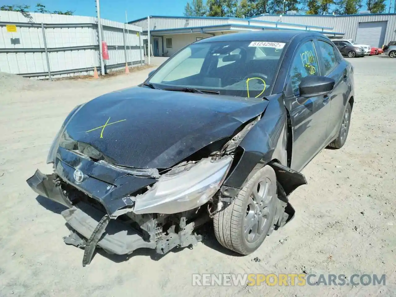 2 Photograph of a damaged car 3MYDLBYV8KY517254 TOYOTA YARIS 2019