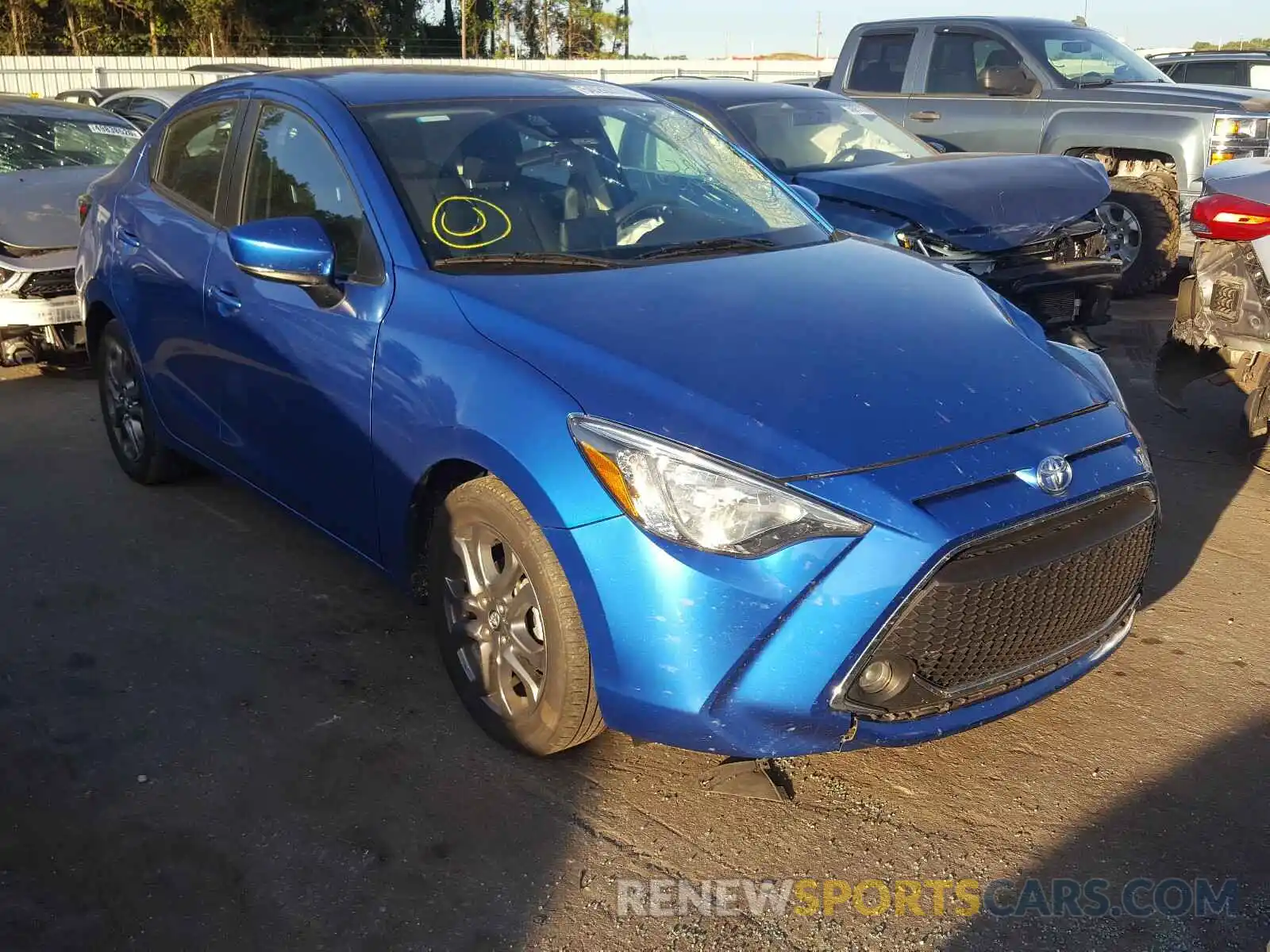 1 Photograph of a damaged car 3MYDLBYV8KY518601 TOYOTA YARIS 2019