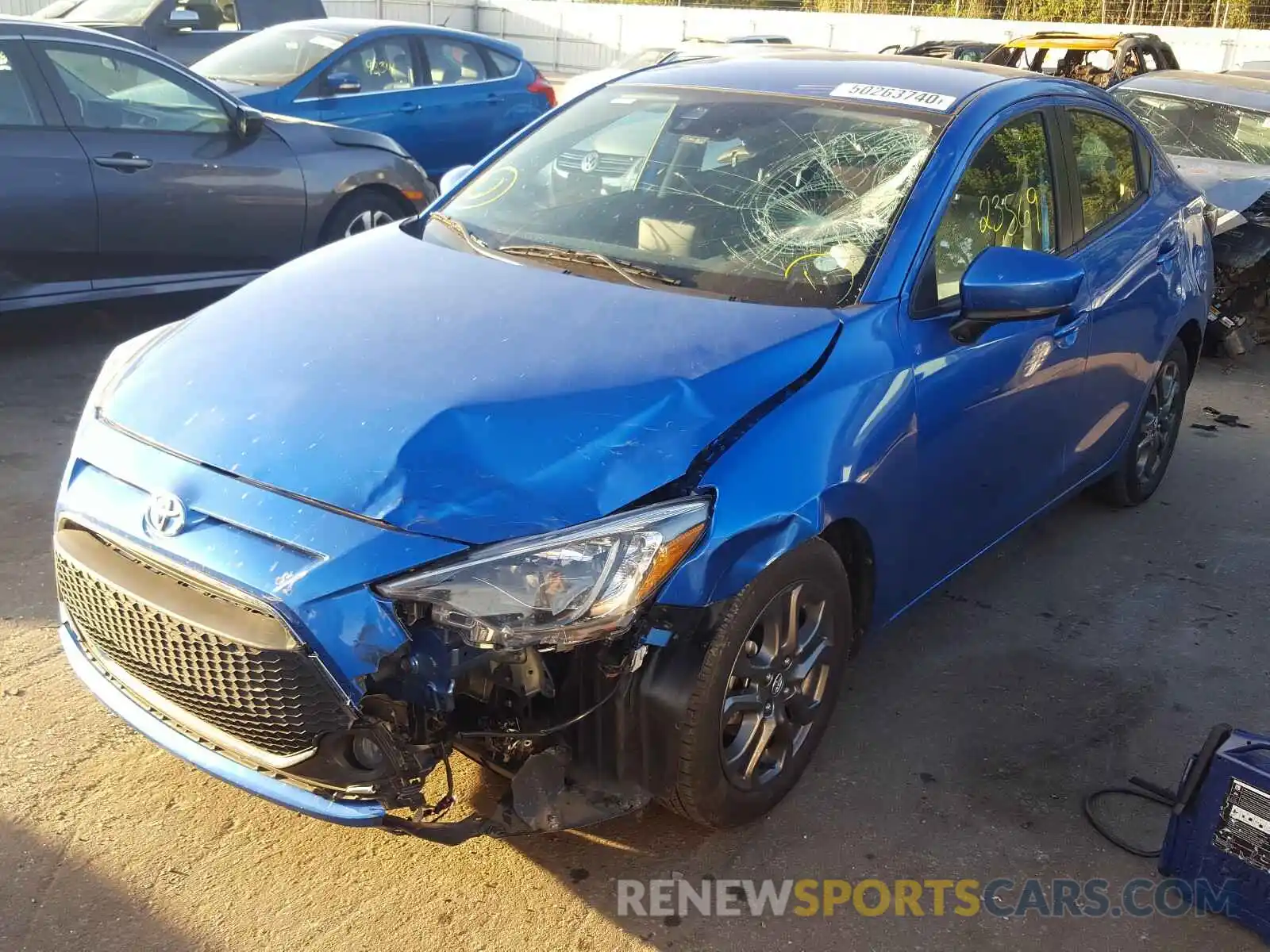 2 Photograph of a damaged car 3MYDLBYV8KY518601 TOYOTA YARIS 2019