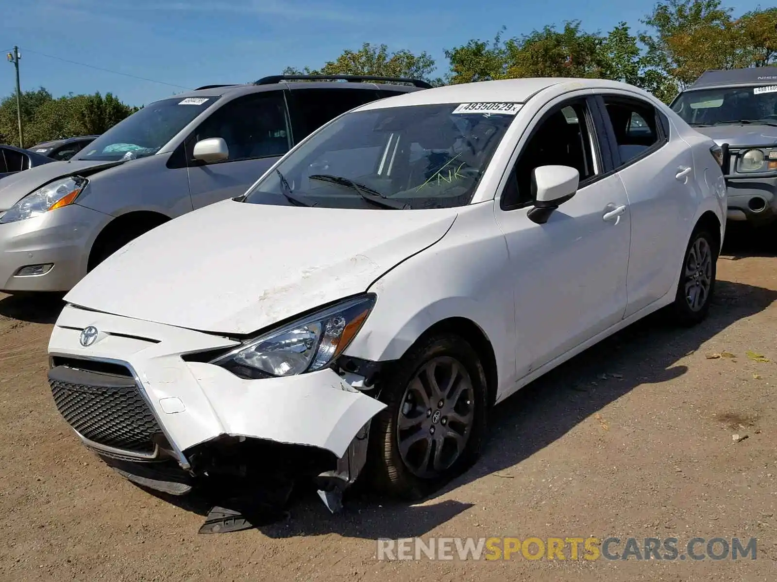 2 Photograph of a damaged car 3MYDLBYV8KY519201 TOYOTA YARIS 2019