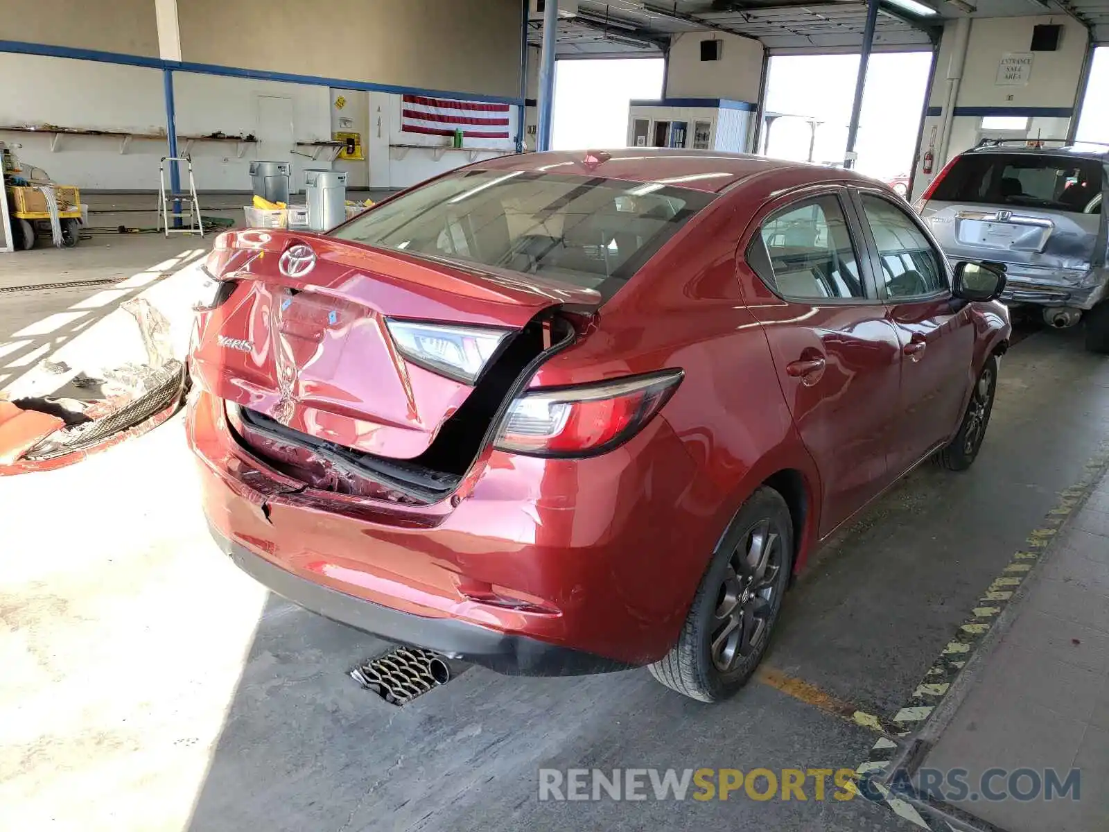 4 Photograph of a damaged car 3MYDLBYV8KY519392 TOYOTA YARIS 2019