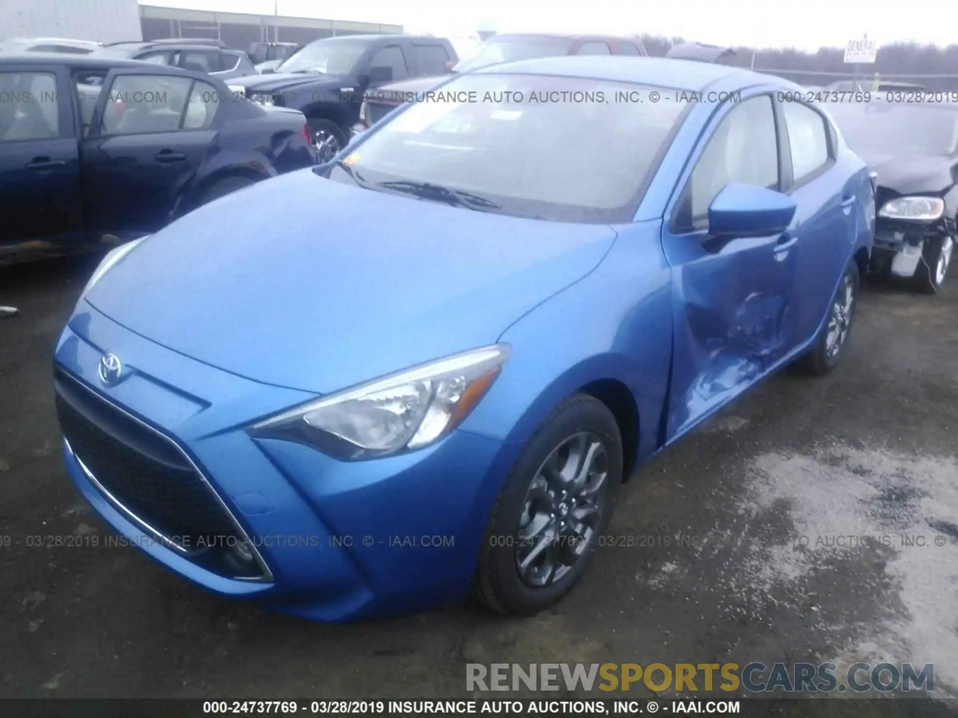 2 Фотография поврежденного автомобиля 3MYDLBYV8KY520235 TOYOTA YARIS 2019